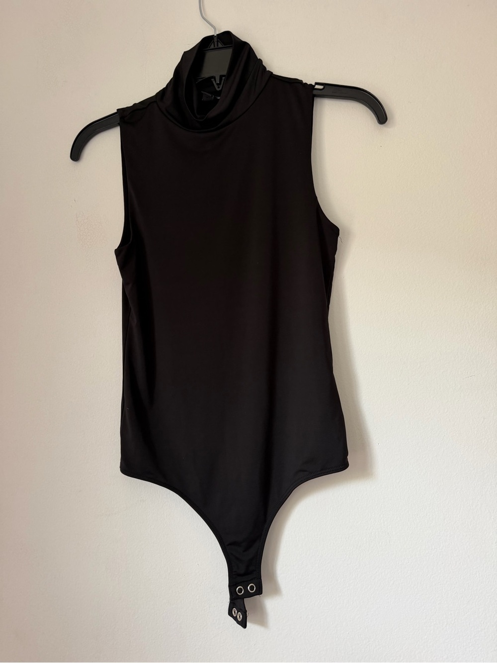 Express Black Sleeveless Turtleneck Bodysuit
